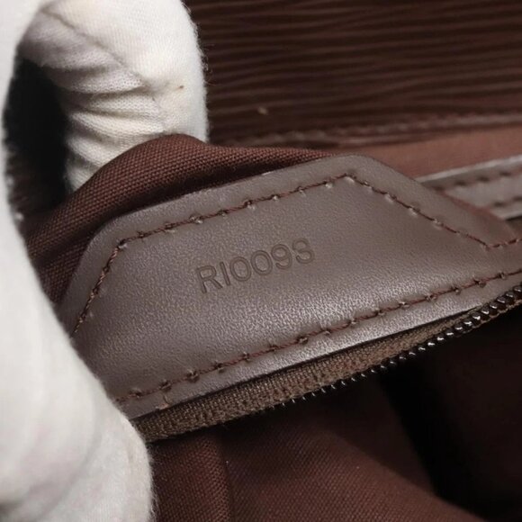 LOUIS VUITTON Epi Sac Plat Hand Bag Mocha - Picture 11 of 16